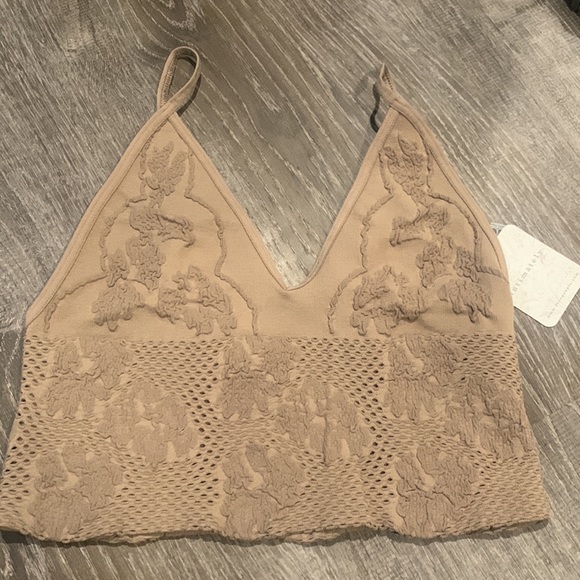 Free People intimately candy seamless bra in sand - Picture 4 of 8
